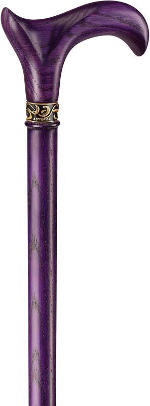 Photo 1 of Asterom Walking Cane - Handmade, Ergonomic, Wooden - Canes for Men & Women - Walking Sticks for Seniors, Unique, Wood - FSA/HSA Eligible