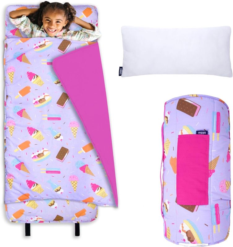 Photo 1 of Wildkin Kids Original Nap Mat – Cozy Kids Sleep Mat with Pillow, ideal for School & Travel