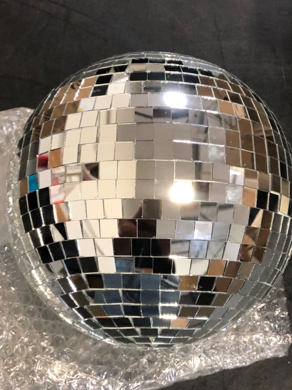 Photo 1 of NuLink 8" Disco Ball Decor Hanging Mirror Ball for Big Party Decorations Wedding Home