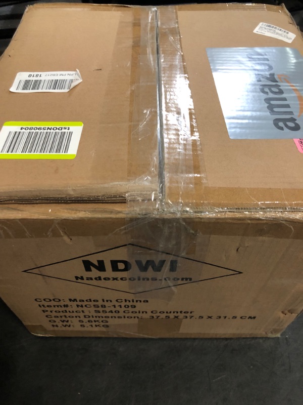 Photo 1 of Nadex S540 Pro | Coin Counter, Sorter, and Wrapper | Sorts up to 300 Coins Per Minute | Comes with 48 Preformed Wrappers (Gray)