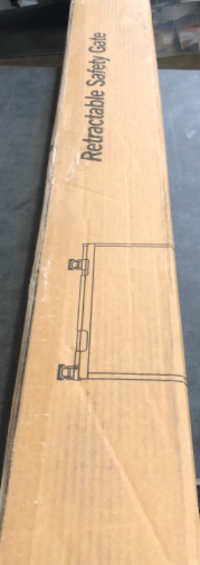 Photo 1 of Upgrade 150 inch Retractable Baby Gates Extra Wide with Reinforced Strip Design to Prevent Crawling Through, 150" Retractable Dog Gate, 42" Tall, Retractable Gate for Indoor/Outdoor