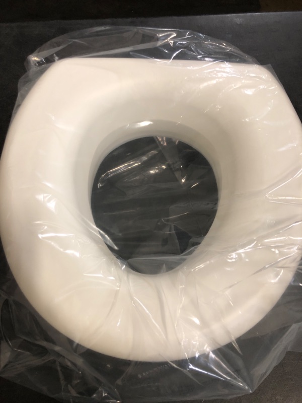 Photo 1 of HealthSmart Enhanced Comfort 5" Raised (Round) Toilet Seat Riser 5 Slip Resistant Pads FSA/HSA Eligible Toilet Seat Risers for Seniors Padded Toilet Seat Elevation 15.7 x 15.2 x 6.1