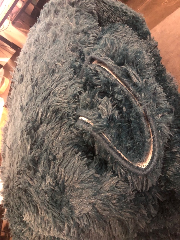 Photo 1 of Nuttumico Extra Large Fluffy Shag Area Rug for Living Room, 8x10 ft Navy Blue Fuzzy Plush Rugs for Bedroom, Kids Girls Boys Room, Nursery Dorm Room, Office, Luxury Home Decor