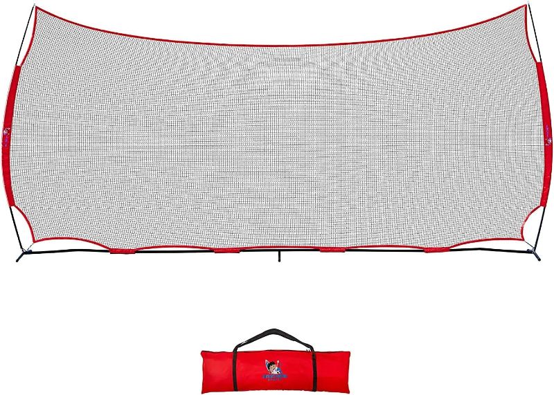Photo 1 of 20x10ft Sports Net | 200 SQ feet of Protection | Multi Sport Netting Barrier, Sports Net, Baseball Netting Backstop | Perfect for Golf, Baseball, Basketball, Soccer, Lacrosse, Hockey