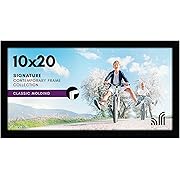 Photo 1 of Americanflat 10x20 Picture Frame with Polished Plexiglass - Signature Collection - Gallery-Style Frames Made of Engineered Wood - Photo Frame for Wall Display - Black