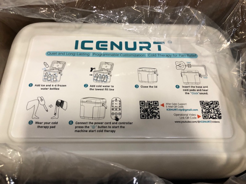 Photo 1 of Cold Therapy Machine with Programmable Timer, Ice Machine for Knee After Surgery, Knee Replacement Recovery System, Cryotherapy Pain Relief w/Compression Pad for Shoulder, Hip and Ankle