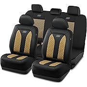 Photo 1 of Skechers Memory Foam™ Car Seat Cover Full Sets, Hexcomb Breathable Thick Seat Covers, Airbag Compatible, Automotive Comfort & Protection for Most Cars,Van,Trucks, SUVs (Beige,Full Set)