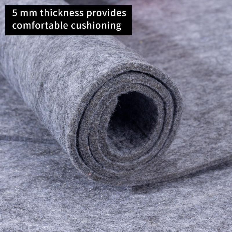 Photo 1 of Extra Large Area Rug Liner, 8 x10 Foot Thick Felt Pad for All Floors, Keeps Rugs Softly and Securely in Place