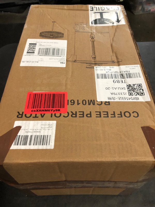 Photo 1 of Coffee Urn 50 Cup 8L Large Coffee Maker Double Wall Insulation Stainless Steel Commercial Hot Water Urn, with Temperature Control for Catering, Offices, Parties, Churches, No Paper Filter Needed, 950W