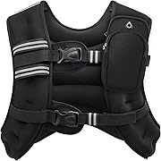 Photo 1 of ZELUS Weighted Vest, 6lb/8lb/12lb/16lb/20lb/25lb/30lb Weight Vest with Reflective Stripe for Workout, Strength Training, Running, Fitness, Muscle Building, Weight Loss, Weightlifting