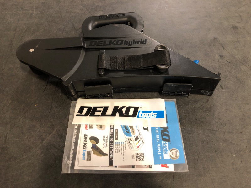 Photo 1 of DELKOtaper drywall taping tool - the Delko Taping Tool and Internal Corner Attachment Package enables contractors to finish flat joints, internal corners and square set with one taping tool.…