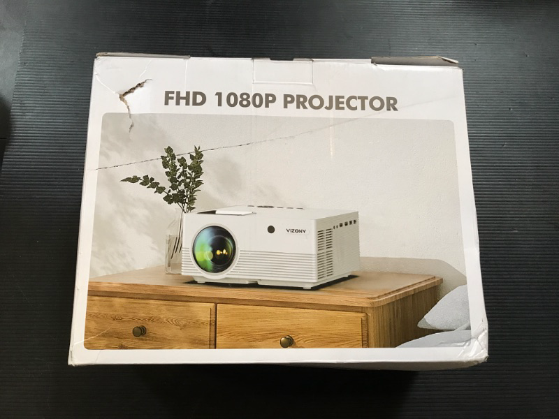 Photo 4 of Projector with 5G WiFi and Bluetooth, 20000L 600ANSI Full HD Native 1080P Projector, Support 4k & 350" Display with Carry Case, Outdoor Movie Projector Compatible w/Phone/TV Stick/Laptop, White