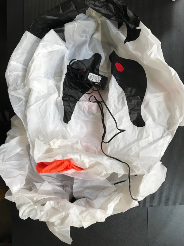 Photo 1 of Satisure 4FT Halloween Inflatable Scary Flying Ghost Broke Out from Window Inflatable with Build-in LED Blow Up Inflatable Ghost for Halloween Party Indoor Outdoor Yard Garden Lawn Decoration