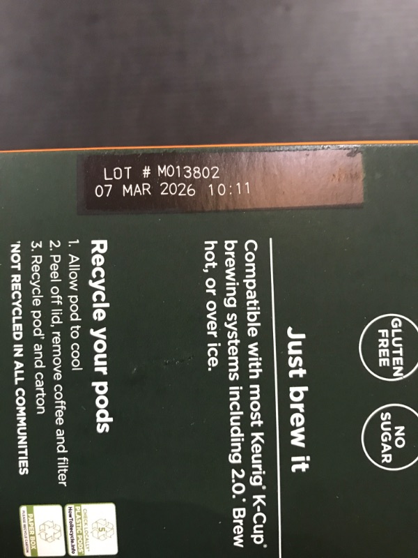 Photo 3 of EXP 07 MAR 2026
Four Sigmatic Mushroom Coffee K-Cups