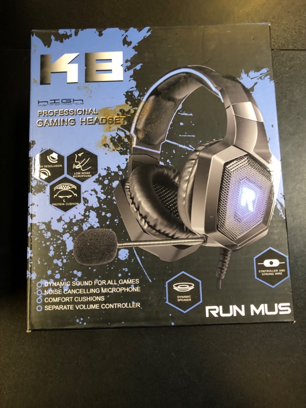 Photo 3 of RUNMUS K8 Gaming Headset for PS4