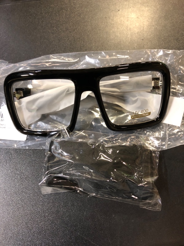 Photo 1 of Thick Square Frame Clear Lens Glasses 