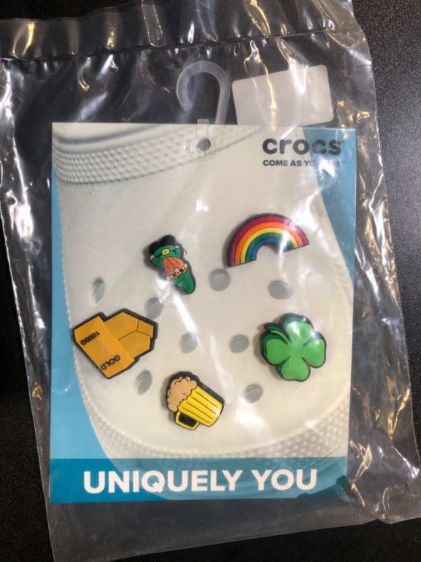 Photo 2 of Crocs Jibbitz 5-Pack Holiday Shoe Charms | Jibbitz for Crocs, St. Patricks Day, Small