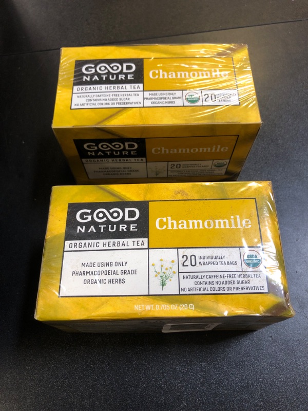 Photo 3 of PACK OF 2 - Good Nature Organic Chamomile Tea, 0.71 Ounce (BB 01/2025)