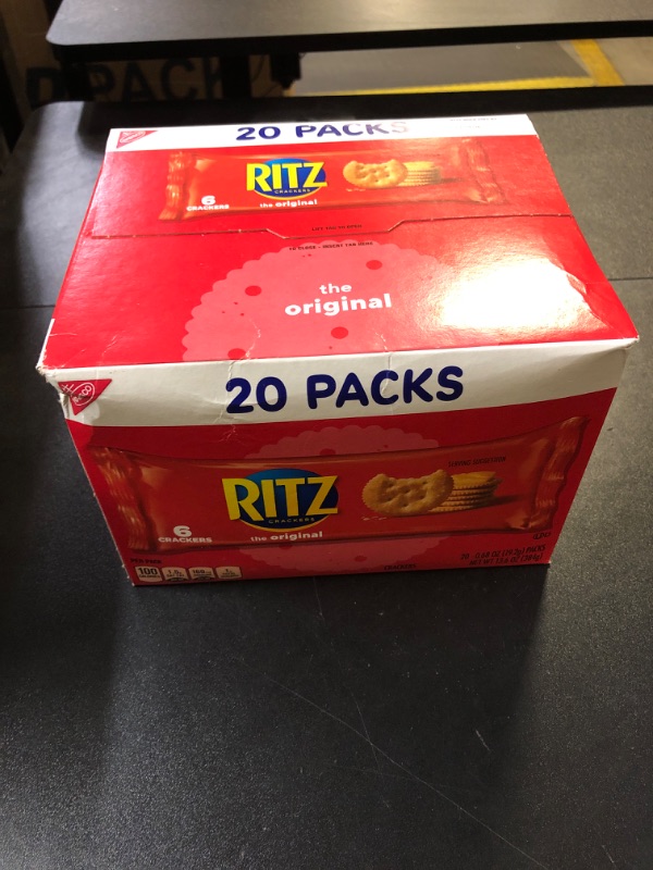 Photo 3 of RITZ Original Crackers, 20 Snack Packs (6 Crackers Per Pack) (BB 11NOV24)