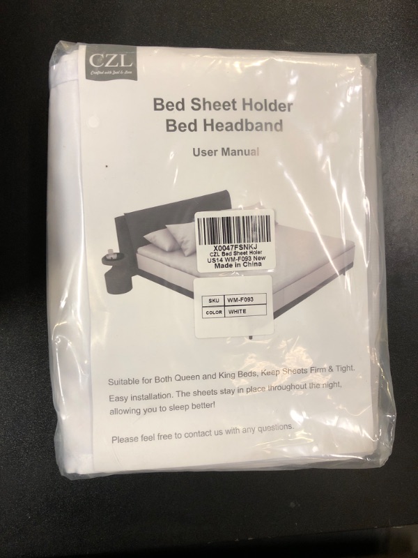 Photo 2 of CZL Bed Sheet Holder - 2 in 1 Queen/King Fitted Sheet Only Straps Holds The Flat Bed in Place and Converts It Into A Fitted Sheet Bed Sheet Fastener Holder Sheet Straps Band with 4 Pockets