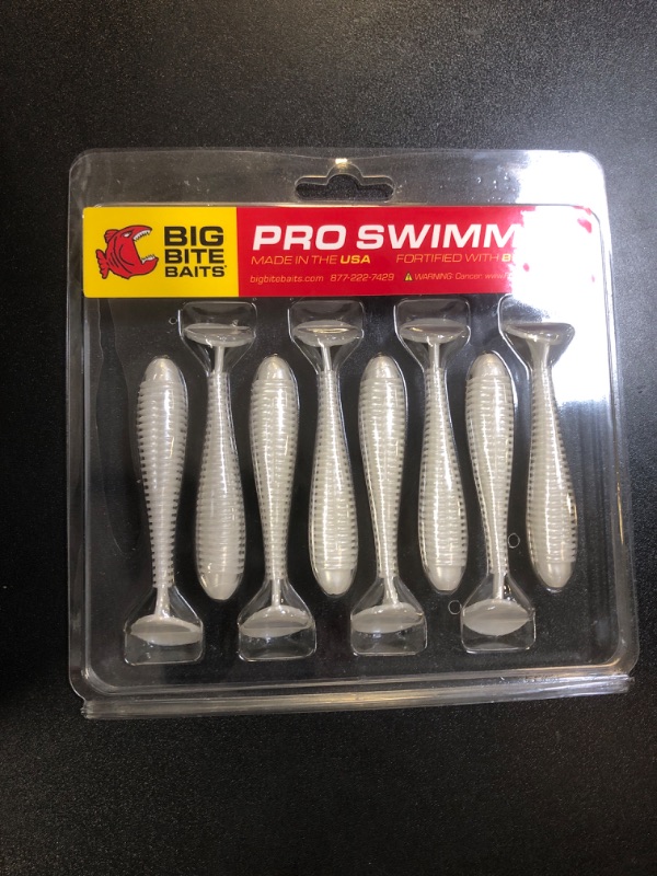 Photo 2 of Big Bite Baits 2.8'' PRO Swimmer/Pearl (8 Pack)