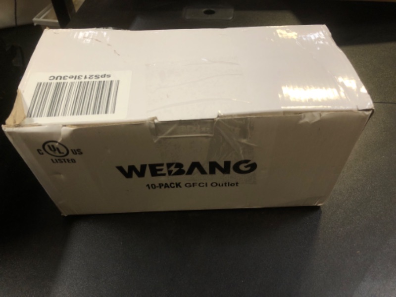 Photo 3 of [10 Pack] WEBANG Self-Test GFCI Outlets, Tamper-Resistant and Weather-Resistant, GFCI Receptacle with LED Indicator, Decorative Wall Plates and Screws Included, 15 Amp/125 Volt, UL Listed, White