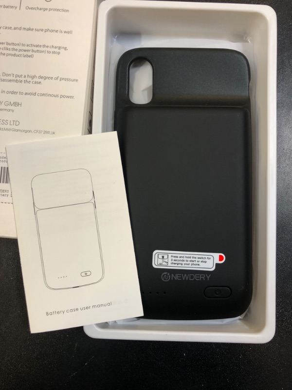 Photo 2 of NEWDERY Battery Case for iPhone X Xs