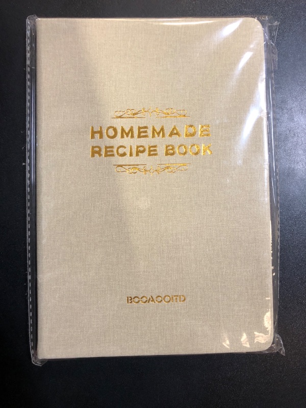 Photo 2 of BOOAOOITD The Perfect Recipe Notebook To Write In Your Own Recipes - Aesthetic Blank Recipe Book with Waterproof Cover - Simplified Blank Cookbook to Organize Your Recipes