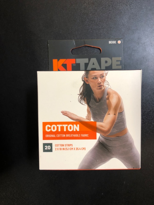 Photo 2 of KT Tape Original Elastic Sports Tape Strips, 20 CT, Beige