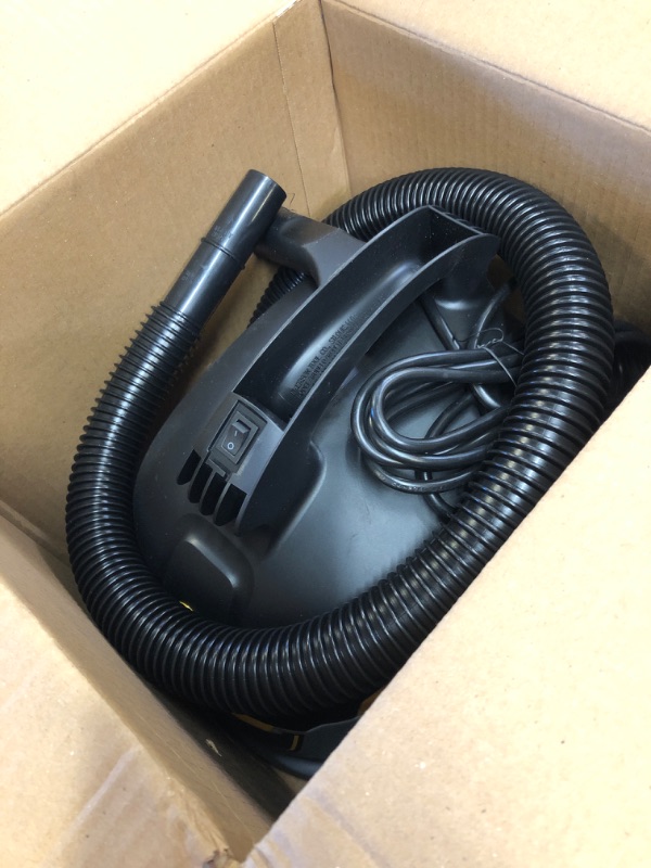 Photo 2 of 2.5 Gallon 1.75 Peak HP Small Shop Vac Wet Dry Vacuum with Filter Bag, Hose, Utility Nozzle and Car Nozzle Attachments