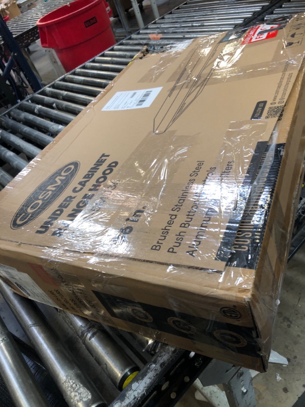 Photo 1 of Cosmo COS-5MU36 36 in. Under Cabinet Range Hood Ductless Convertible DUCT, Slim Kitchen Stove Vent with 3 Speed Exhaust Fan, Reu