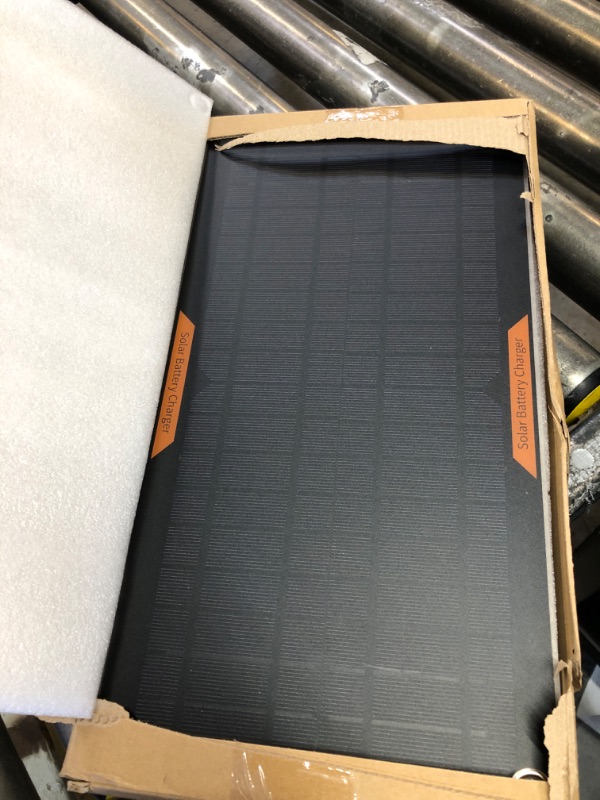 Photo 1 of OYMSAE 10W 12V Solar Panel Car Battery Charger Portable Waterproof Power Trickle Battery Charger and Maintainer for Car Boat Automotive RV with Cigarette Lighter Plug and Alligator Clip