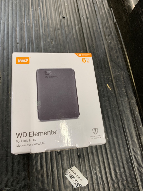 Photo 2 of WD 6TB Elements Portable External Hard Drive for Windows