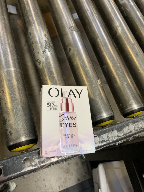 Photo 2 of Olay Super Eye Daily Serum, 0.45 fl oz, 5-in-1 Eye Serum with Vitamin C and Niacinamide to Brighten, Depuff, and Smooth