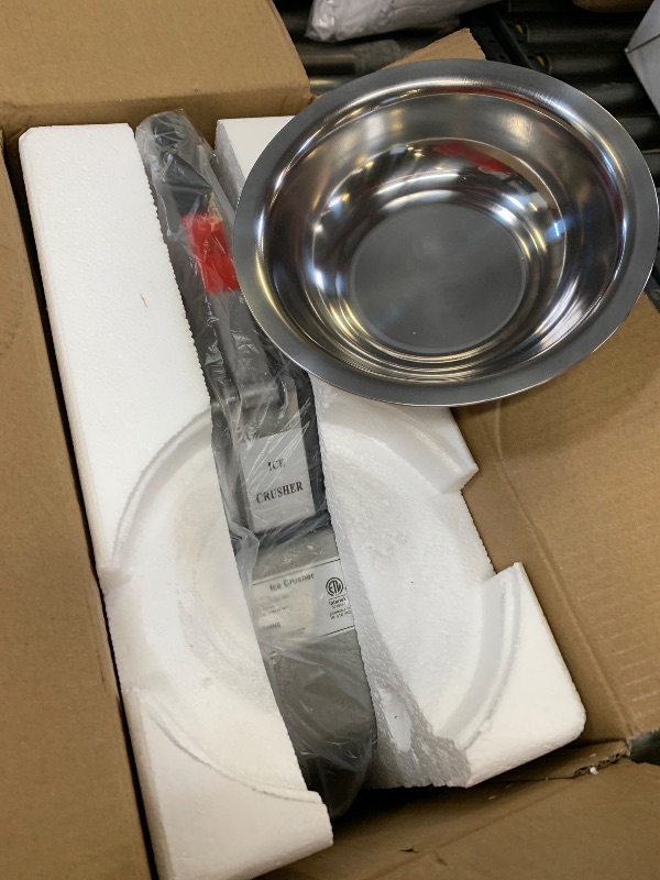 Photo 1 of Reespring Shaved Ice Machine Snow Cone Machine Ice Crusher with Stainless Steel Blade Kitchen Electric for Shaved Ice and Snow Cone (300W 2000r/min) Also Comes with a Free Ice Pick and Ice Cube Tray