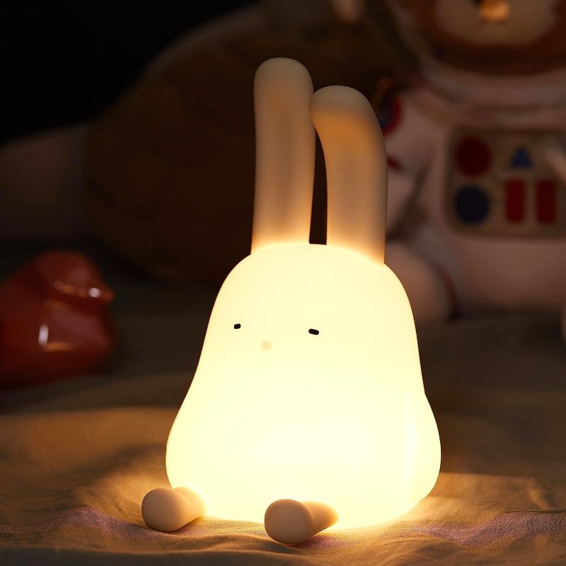 Photo 1 of Night Light Lamp for Kids Room,Silicone Sleeping Light for Adults,Animal Cute Lamps Touch Control,Portable and Rechargeable Dimmable,Delay Off Function,Hanging,Mobile Phone Holder,Gift Idea
