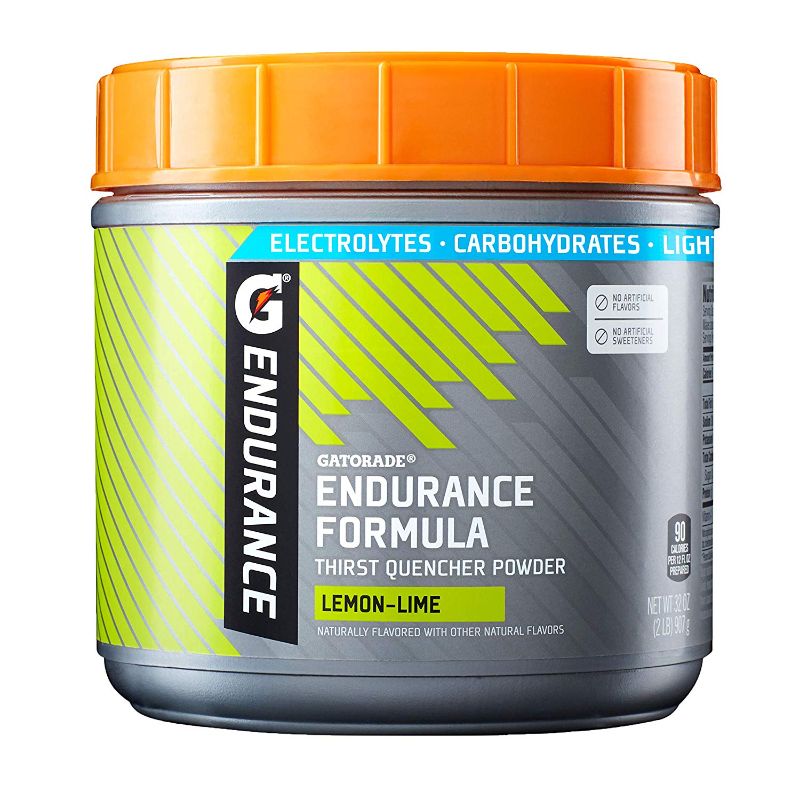 Photo 1 of Gatorade Endurance Lemon Lime Formula Sports Drink Mix Powder 32 Oz Canister EXP DEC 19 2025
