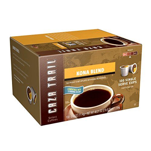 Photo 1 of Caza Trail Coffee, Kona Blend, 100 Single Serve Cups exp dec 11 2024
 