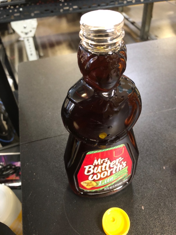 Photo 2 of Mrs. Butterworth's Lite Thick and Rich Pancake Syrup, 24 oz. BB NOV 08 2024