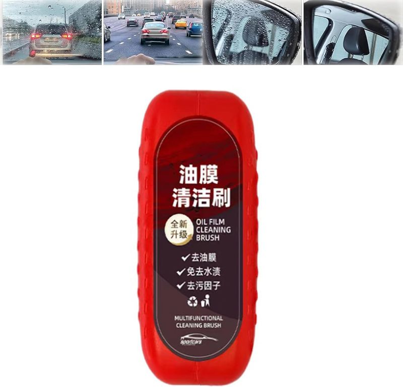 Photo 1 of Automotive Oil Film Cleaning Brush, Glass Cleaning Board, Oil Film Cleaning Brush, Versatile Effective Glass Cleaning Brush
