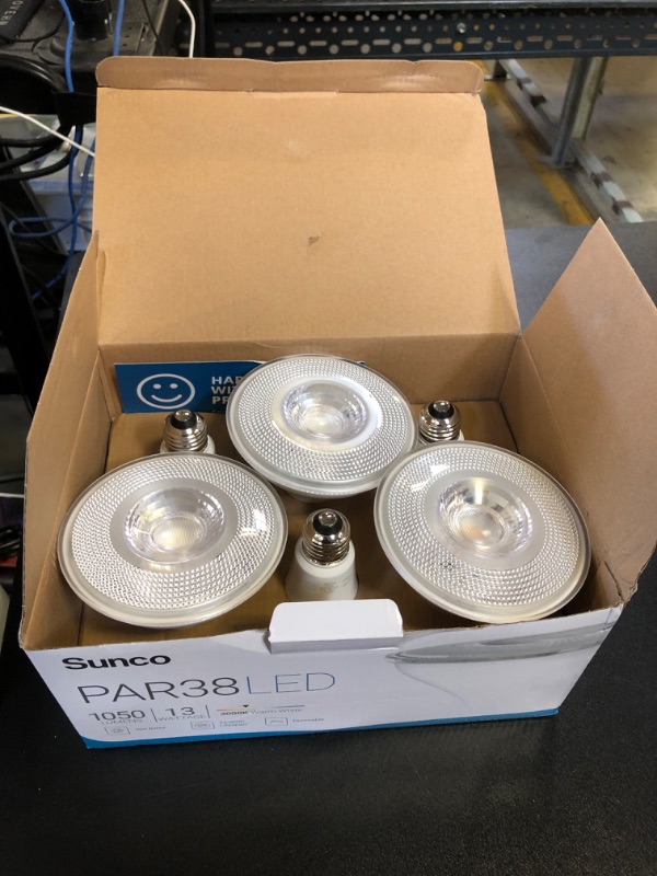 Photo 2 of Sunco Lighting 6 Pack PAR38 LED Bulb 13W=100W