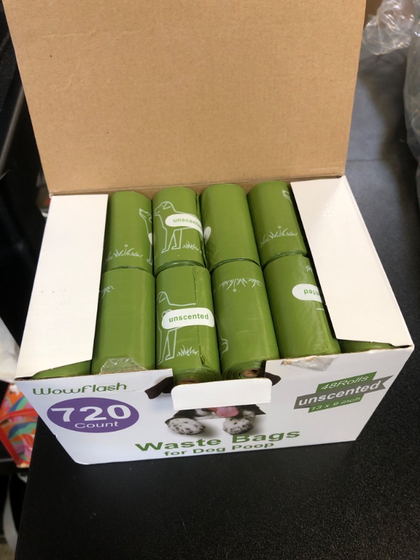 Photo 2 of 720 Count Unscented 13” x 9” Dog Waste Bags Rolls, Leakproof Strong & Sturdy Bags for Dogs, Doggie Bags Cats Litter Bags,Trash Bags for Doggy Pets