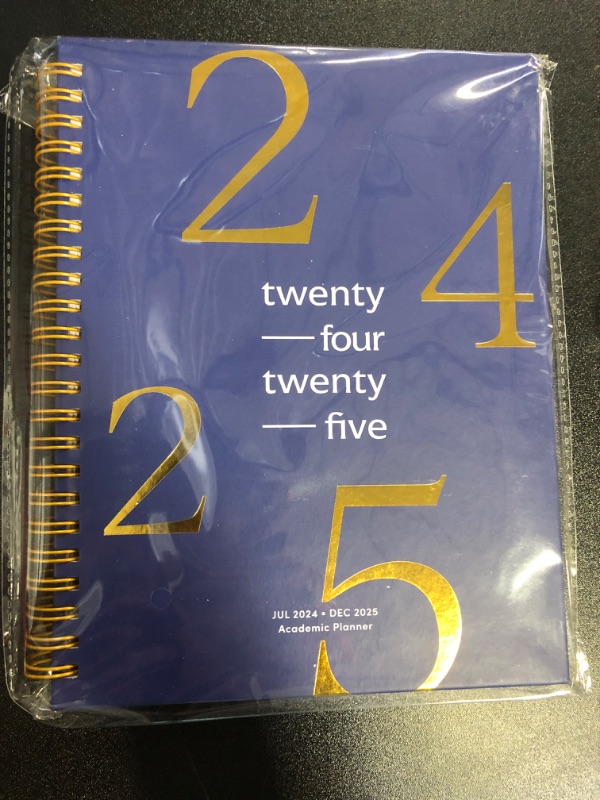 Photo 2 of Riley's Planner 2024-2025 Academic Year, 18-Month School Calendar 2024-2025 Planner Book Hardcover, Monthly and Weekly Student Planner, Notes Pages, Twin-Wire Binding (8 x 6 inch, Blue)