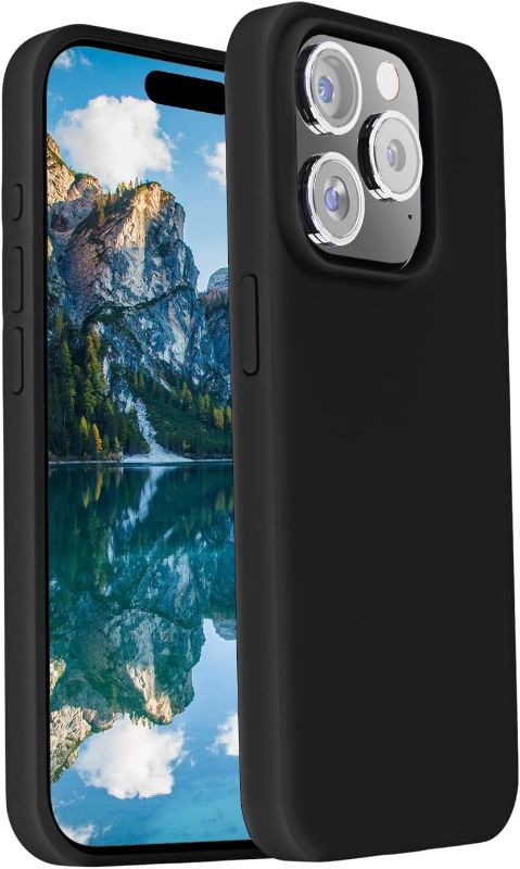 Photo 1 of FlexklearGlass® Magnetic Designed for iPhone 15 Pro Case, Compatible with MagSafe, Shockproof Silicone Hard Back Slim Protective Case for iPhone 15 Phone Case,Black
