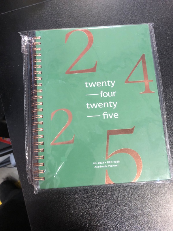 Photo 2 of Riley's Planner 2024-2025 Academic Year, 18-Month School Calendar 2024-2025 Planner Book Hardcover, Monthly and Weekly Student Planner, Notes Pages, Twin-Wire Binding (8 x 6 inch, Dark Green)