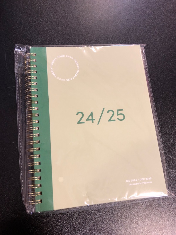 Photo 2 of Riley's Planner 2024-2025 Academic Year, 18-Month Simple Weekly Planner - Streamlined Weekly & Monthly Agenda Planner, Sturdy Cover, Notes Pages, Twin-Wire Binding (8 x 6 inch, Green)