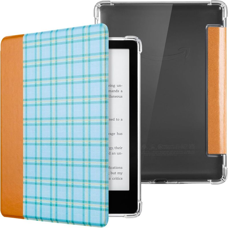 Photo 1 of Case for Kindle Paperwhite 11th Generation 6.8" and Signature Edition- New PU Leather Cover and Transparent TPU Back Cover with Auto Wake/Sleep Feature
