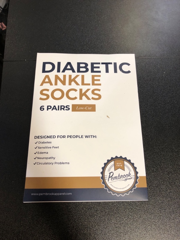 Photo 2 of Pembrook Diabetic Ankle Socks for Men and Women - 6 Pairs Low Cut Seamless Diabetic Socks Women Diabetic Socks for Men