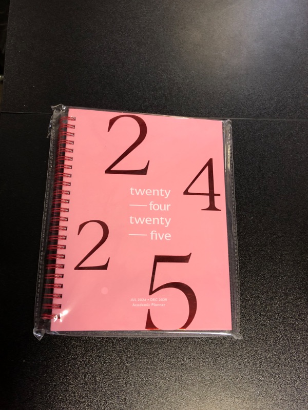 Photo 2 of Riley's Planner 2024-2025 Academic Year, 18-Month School Calendar 2024-2025 Planner Book Hardcover, Monthly and Weekly Student Planner, Notes Pages, Twin-Wire Binding (8 x 6 inch, Pink)