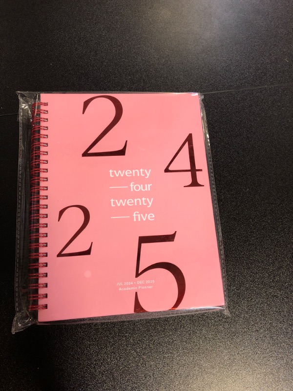 Photo 2 of Riley's Planner 2024-2025 Academic Year, 18-Month School Calendar 2024-2025 Planner Book Hardcover, Monthly and Weekly Student Planner, Notes Pages, Twin-Wire Binding (8 x 6 inch, Pink)